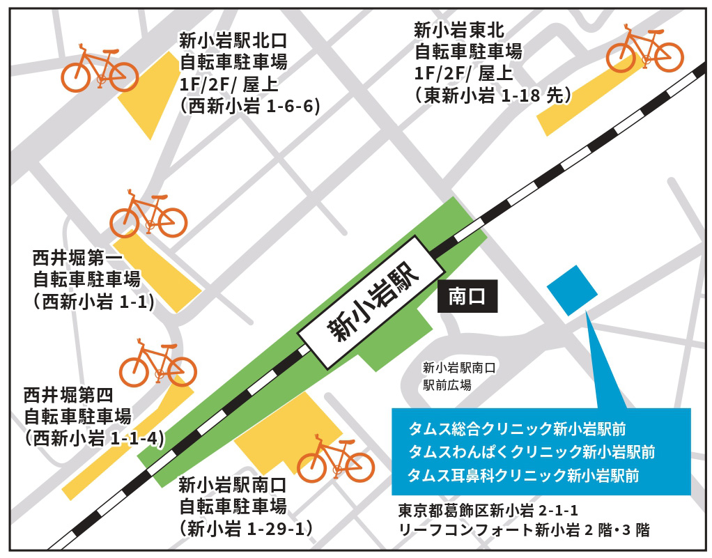 周辺駐輪場 配置地図